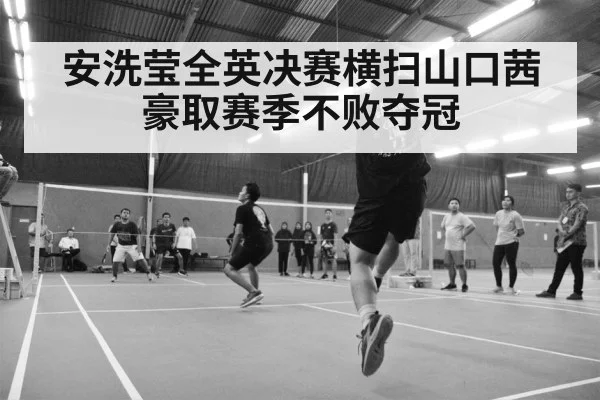 badminton match action shot